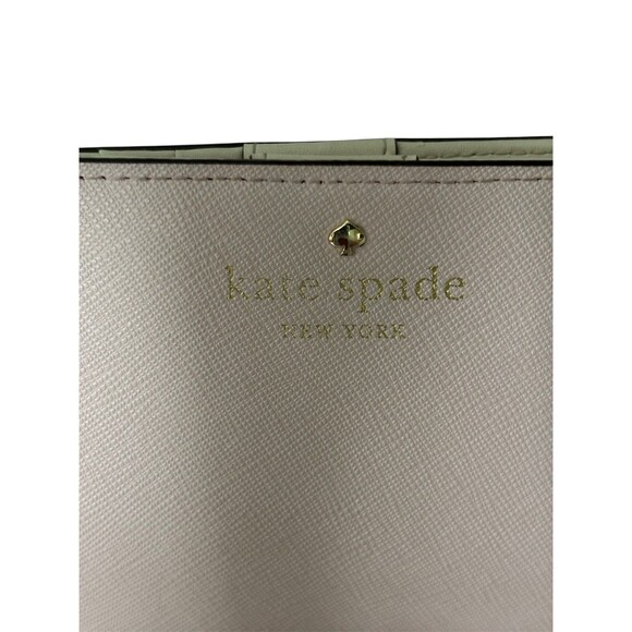 Kate Spade‎ Stacy Large Slim Bifold Saffiano Leather Wallet Light Pink - Picture 2 of 6